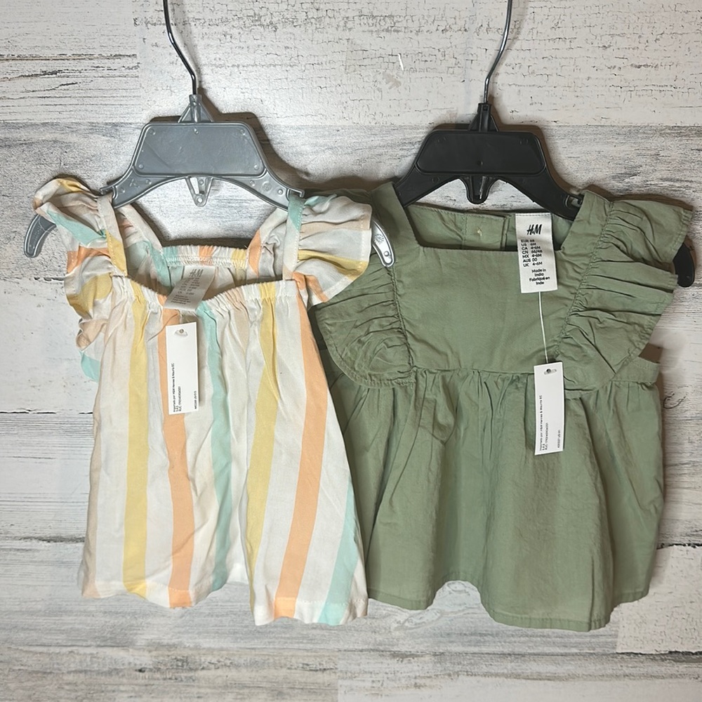 H&M Baby Top and Dress Size 6 Months NEW